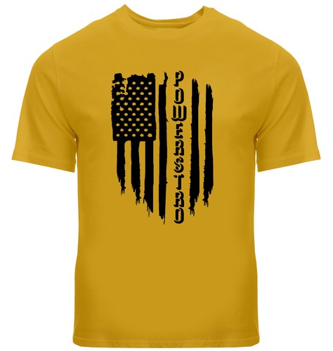 Amerikanische Flagge Geschenk Shirts Herren Damen Unisex Rundhalsausschnitt Tee T-Shirt S ~ 3X Powerstro - Bild 11 von 25