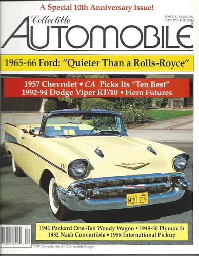 Chevrolet cover and article in Collectible Automobile Magazines. Your choice. - Imagen 9 de 15