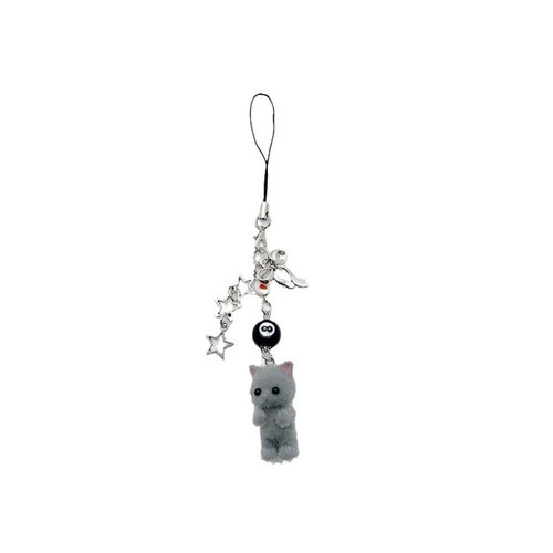 Phone Strap 3D Kitten Mobile Phone Chain Cat Cell Phone Charm Female Lady Girl - 第 11/17 張圖片