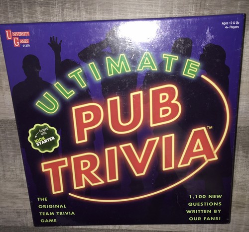 Ultimate Pub Trivia Game by University Games Team Trivia Fun New FACTORY SEALED - Picture 1 of 3
