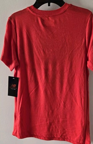 New Balance Boy's T-Shirt Size M (10/12) Red Short Sleeve - Picture 4 of 6