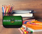 Slytherin House Crest Personalised Black Pencil Case -Add Name-PCB 1094