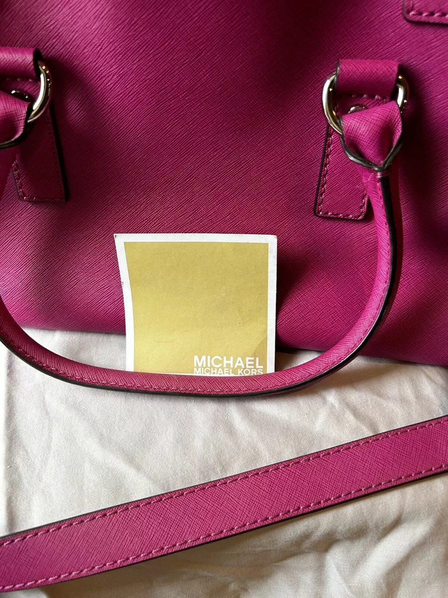 michael kors large hamilton handbag. Hot Pink. Authentic. Chain Strap