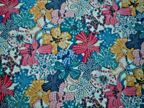 LIBERTY RETRO VINTAGE FABRIC "MAUVEY" 120 X 112 CM, PLAIN COTTON - Picture 2 of 4