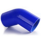 95mm 3 3/4" To 3 3/4" INCH Hose Blue Turbo Silicone Elbow Coupler Pipe 45 Degree