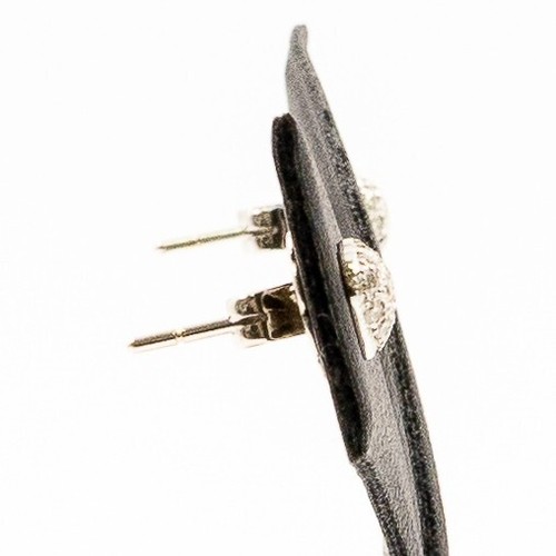 0.26ct G Colour Round Diamond Stud 18k White Gold Heart Shape Earrings - Picture 5 of 10