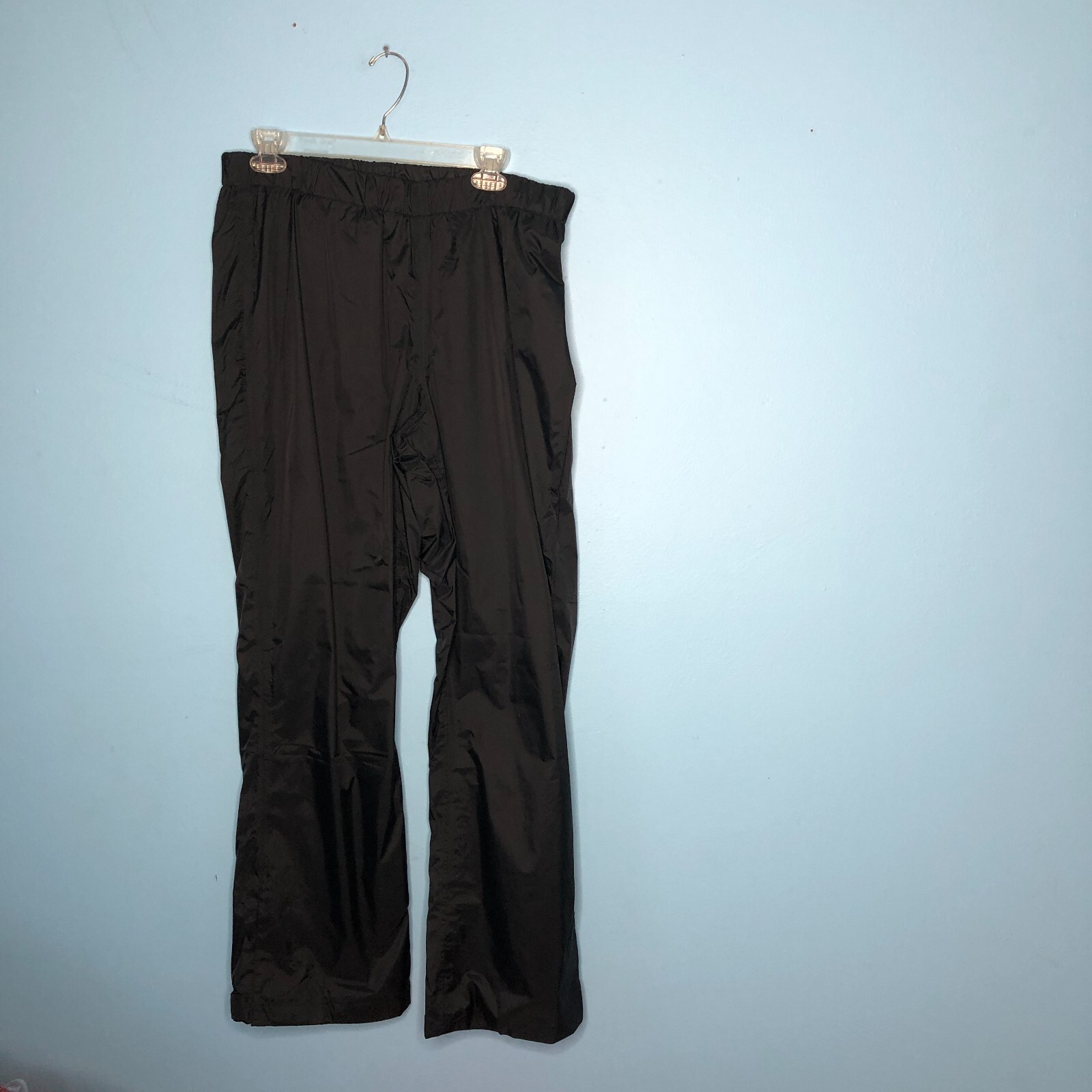 Columbia OmniTech Rain Pants Mens Large Black Storm Surge Nylon Mesh