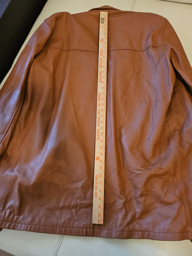 COACH Vintage mens genuine leather suit brown 2XL - Picture 7 of 15