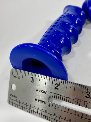 Vintage Hunt Wilde BMX Moto RX Cross Grips Pair 7/8" Blue NOS Old School USA - Afbeelding 12 van 13