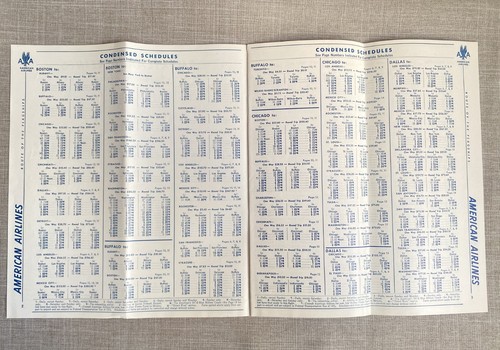 Paquete de viaje de período completo vintage c1950 American Airlines mapas y folletos 6 artículos - Imagen 10 de 24