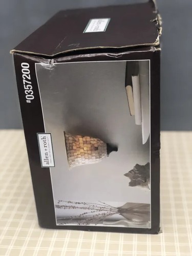 Allen + Roth Mosaic Tile Wall Sconce Aged Bronze Model LWS0391G - Picture 6 of 8
