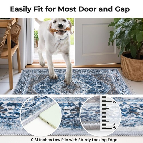 KOZYFLY Boho Area Rug 6x9 Ft Rugs for Living Room Washable Bedroom Rug Non Sl... - Picture 6 of 8