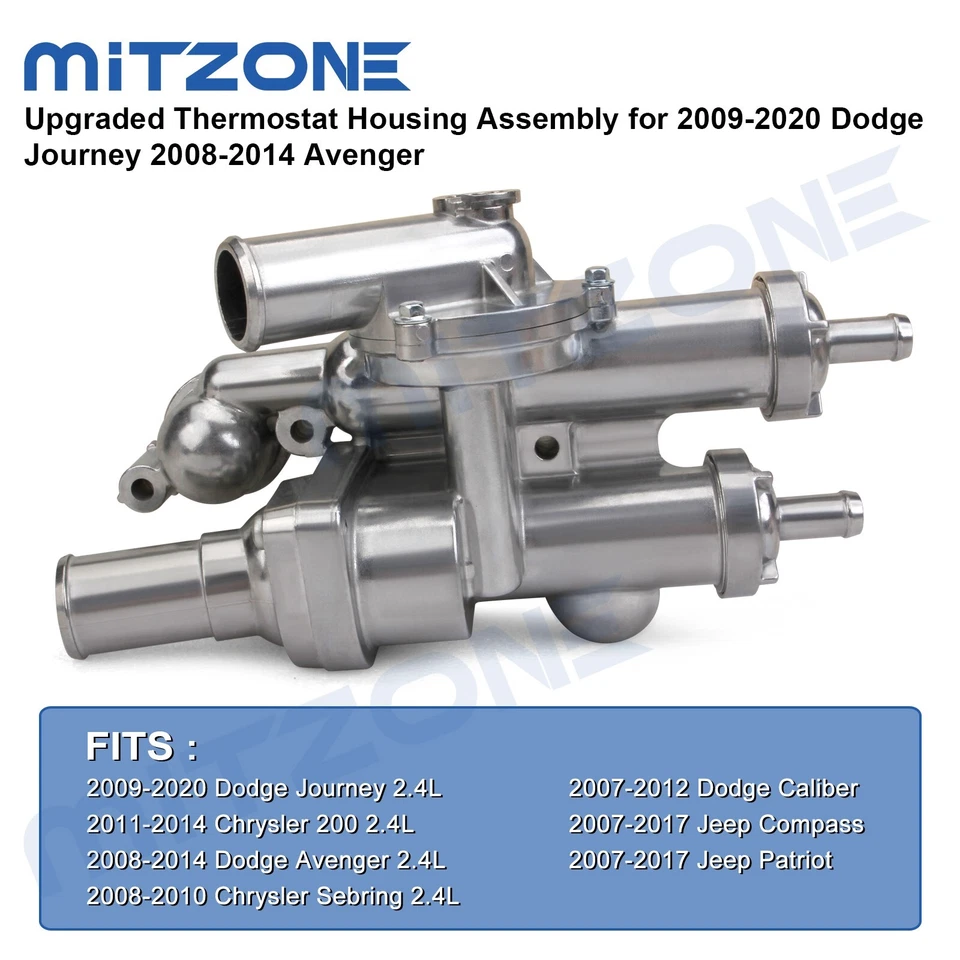 Upgraded Thermostat Housing Assembly for 2009-2020 Dodge Journey 2008-14 Avenger - Image 3 of 4