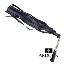 Genuine Cowhide Leather Finger Loop Flogger 25 Falls | Heavy Duty | Handmade