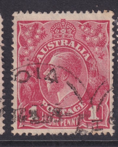 KGV, 1d carmine-rose, large multiple wmk, fine used