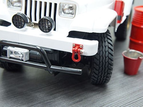 Fastrax Metal Bumper Shackles & Mounting Bracket (2) FAST2320R RED Tow Shackle - Picture 2 of 2