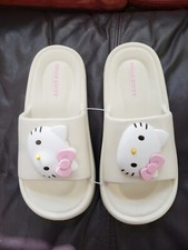 NWT  Sanrio Brand Hello Kitty Womens Slides/Slip-ons Size 9-10/40-41 Rubber 