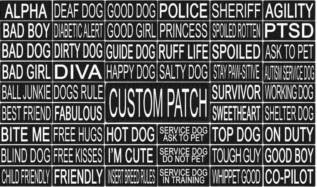 Removable Reflective Dog Patches - CUSTOM - Tough Pup