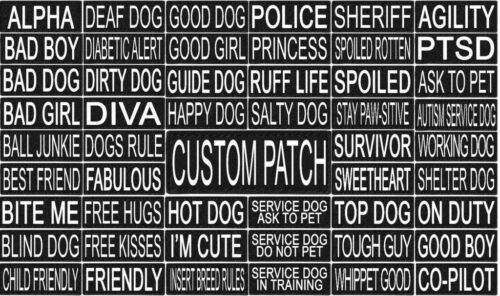 ASK TO PET Patch reflektierend extra Label Tag für Hundegeschirr Service - Bild 2 von 4