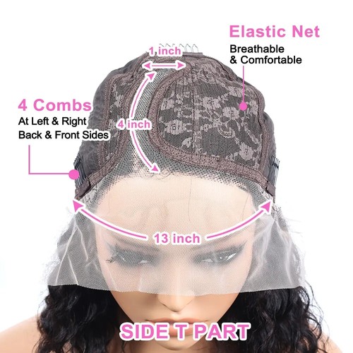 Straight Short Bob Transparent 13x4 Lace Front Human Hair Wigs Pre Plucked - Bild 20 von 23