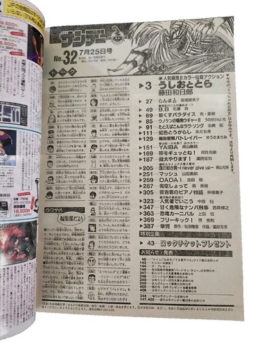 Weekly Shonen Sunday Issue Japanese Manga Magazine July 25, 1990 - Issue #1792 - Picture 13 of 15