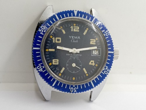 Vintage Skin Diver YEMA CLUB SOUS - MARINE cal. FE 233-69-E21 Working Watch - Picture 9 of 21