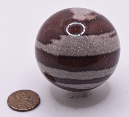 48mm Shiva Lingam Sphere Polished Natural Gemstone Crystal Mineral - India (1PC) - Picture 3 of 7