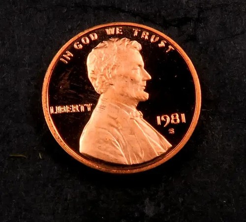 1981-S TY2 Lincoln Memorial Penny Cent - Gem Proof DCAM Red -- Type 2 - Bild 4 von 5