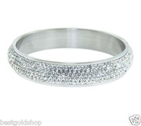 Qvc Pave Crystal Round Band Style Bangle Bracelet Stainless Steel By Design Qvc Pave Crystal Round Band Style Bangle Bracelet Stainless Steel By Design