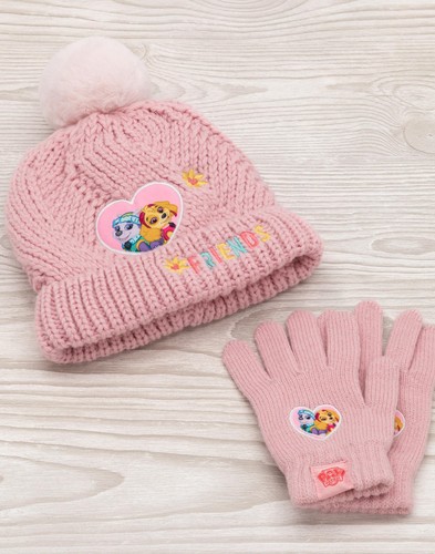 Set berretto e sciarpa Paw Patrol rosa bambina - Foto 2 di 11