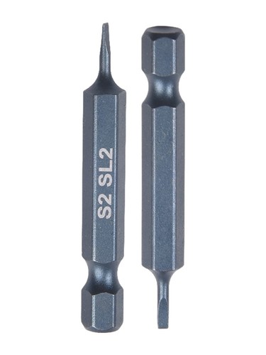 Reliable Magnetic Slotted Screwdriver Bit Blue 50mm Length Alloy Steel 2 0mm - Picture 14 of 49