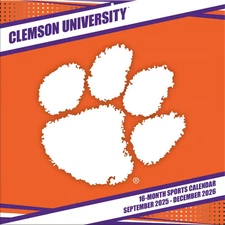 Turner Licensing,  NCAA Clemson Tigers 2026 Wall Calendar, 12'' X 12'', 16-Month