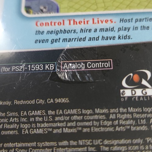 Los Sims PS2 Etiqueta Negra - Precintado Nuevo - PlayStation 2 - Imagen 10 de 11