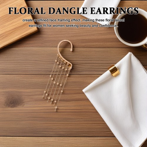 6 Stck. Quaste Ohrhänger Ohrclips für Frauen Mädchen Party Schmuck - Bild 7 von 12