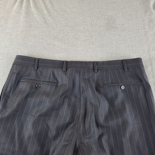 Canali 1934 Anzug Herren 44 R grau gestreift Wollhose 38X29 Italy Designer  - Bild 18 von 24