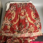 Vintage RALPH LAUREN Marseilles Danielle Red Floral Bedskirt Full double USA