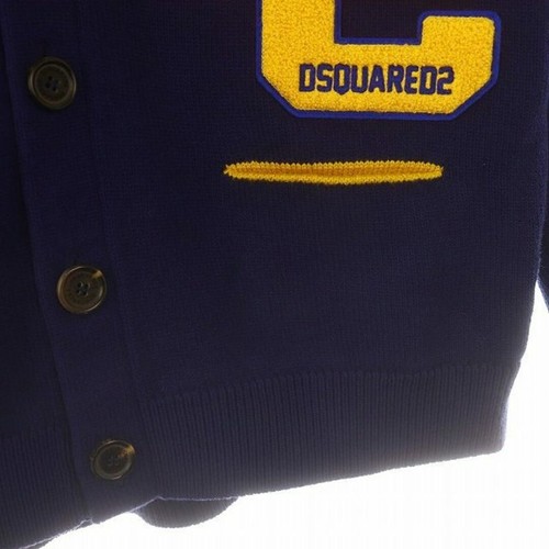 DSQUARED DSQUARED2 23AW COLLEGE SHETLAND CARDIGAN M SHOULDER WIDTH: 43cm Used 16 - Picture 5 of 6
