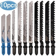10pcs Electric Saw Blades Set – Fine & Coarse Teeth for Wood & Plastic Cutting