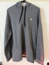 Moose Knuckles Gray Hooded Parka Zipper Pockets