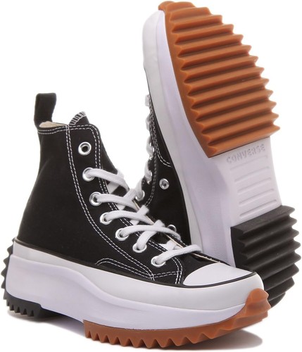 Converse Run Star Hike Hi Sneakers, Black/White/Gum, 9 US Women/7.5 Men - Picture 5 of 6