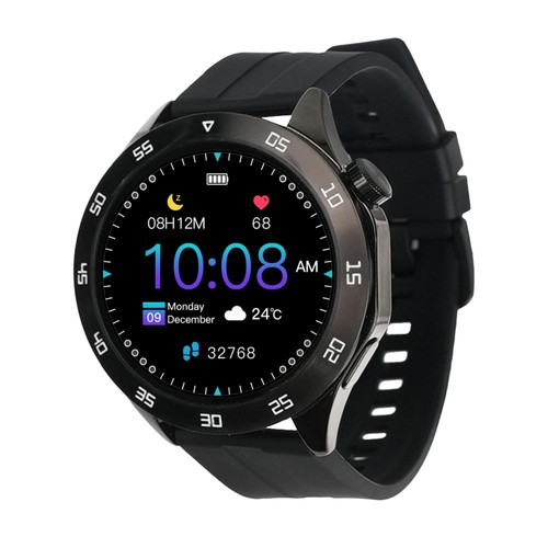 deloDIY Montres Intelligentes pour Homme Femme,Moniteur de Fréquence Cardiaque/Sommeil,1,43" Tactile