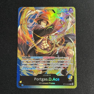#ad Portgas.D.Ace ST13 002 Leader One Piece TCG Foil Near Mint English $7.99