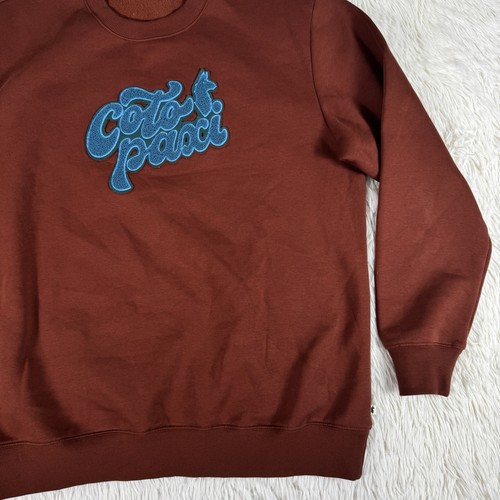 Sudadera para hombre Cotopaxi marrón azul estampado gráfico manga larga cuello redondo XL. - Imagen 17 de 24