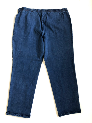 White Stag XL (16-18) zierliche Schrittlänge 26,5" Pull-On Jeans elastischer Bund Damen - Bild 3 von 7