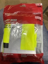 Milwaukee Small/Medium Yellow Class 2 High Visibility Safety Vest w/ 10 Pockets