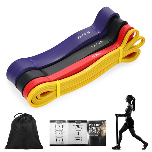 4pcs Pull Up Assist Bands Set Resistance Loop Bands Powerlifting Workout Ex 8R5O - Bild 8 von 9