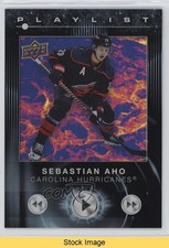 2024-25 Upper Deck Series 2 Playlist Sebastian Aho #PL-13 READ 1ta3