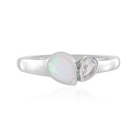 Cavill Silberring Welo Opal Tropfen 0,58Ct Platin 925 Sterling Damen-