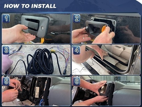 Manija del maletero de coche HD cámara de estacionamiento de visión trasera para Audi A4 A6 A8L S5 Q3 Q5* - Imagen 8 de 12