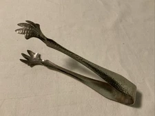Vintage Replacement Hammered Claw Tongs For Ice Bucket Sugar Cube Bar Drink